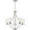 Progress Lighting Lassiter Collection Five-Light Brushed Nickel Chandelier P400197-009 - alternate 3